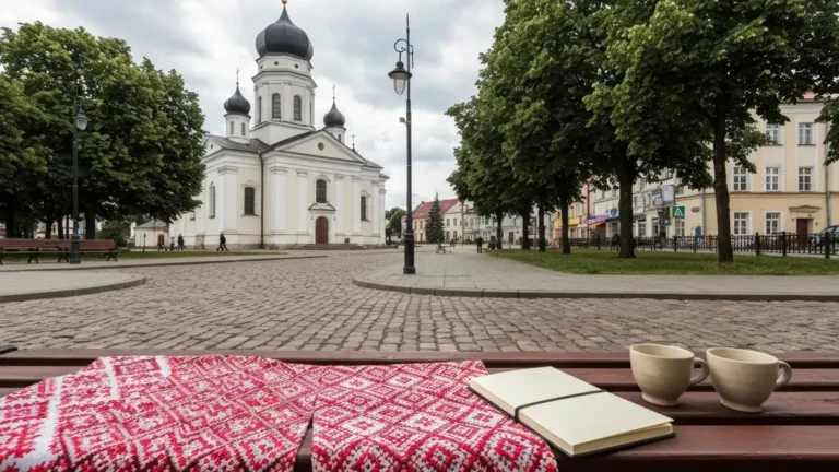 Bialostocka cerkiew i podlaskie akcenty kultury bialoruskiej w dziennym swietle