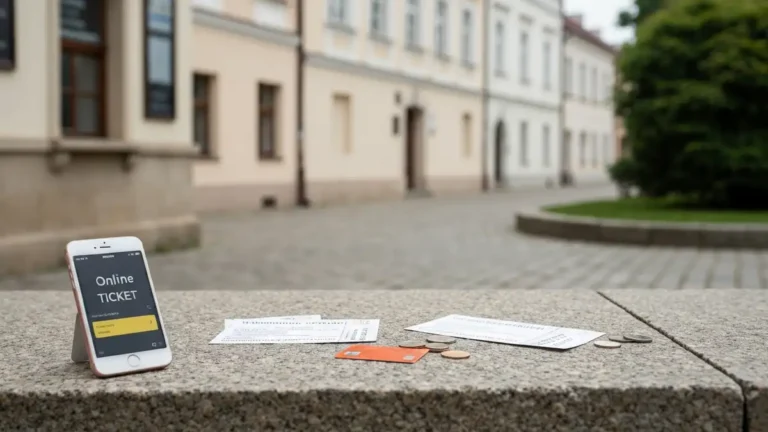 Telefon i bilety przy kasie wydarzeń kulturalnych w Białymstoku