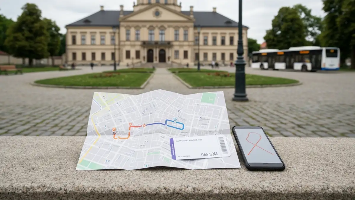 Mapa trasy i bilet BKM na lawce przy Plantach w Bialymstoku